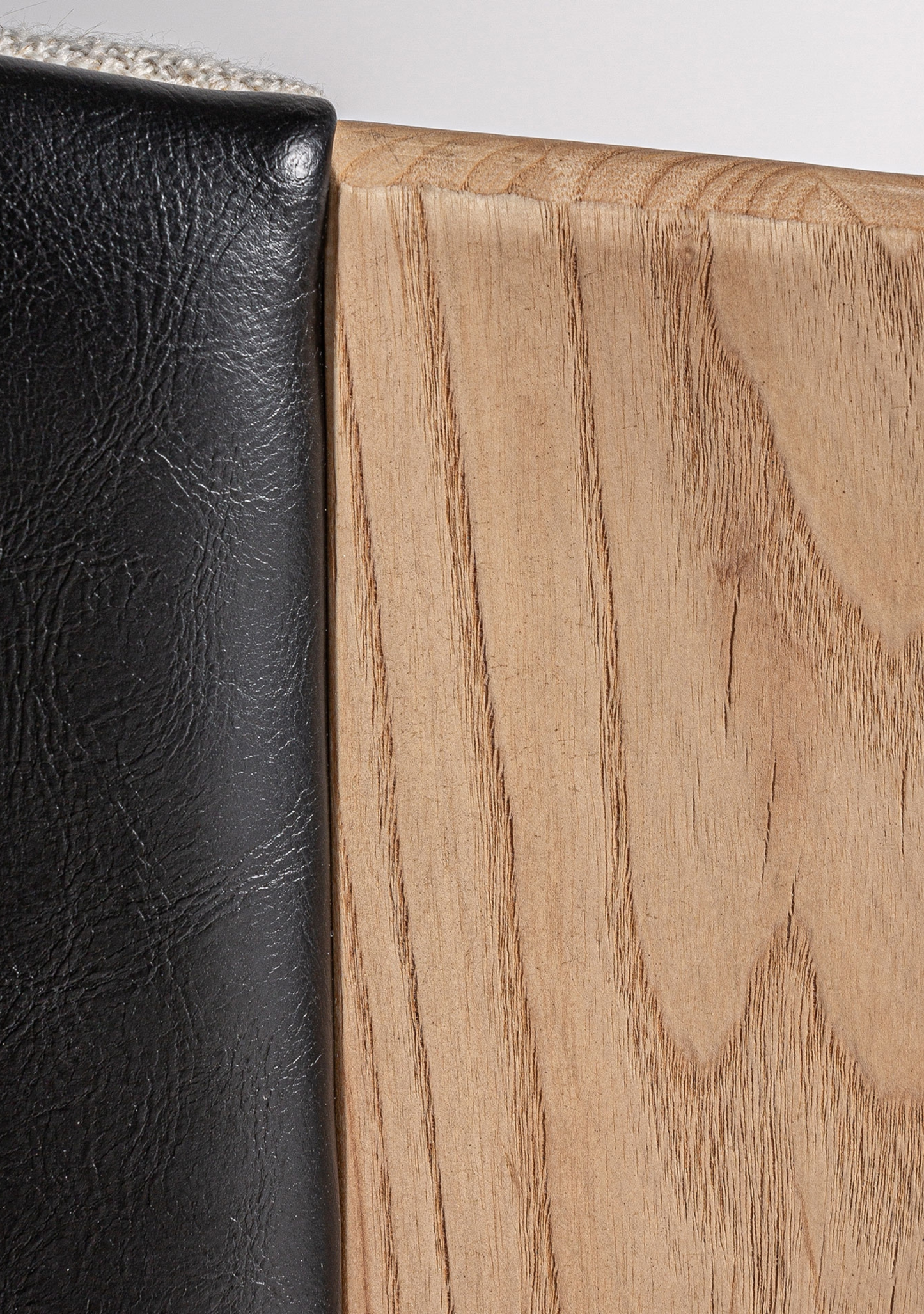 Nara Designer Oak Dining Chair with Leather & Stain-Resistant Upholstery