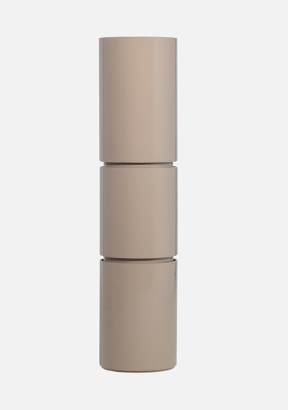 Sera Round Cabinet – Sand FSC® Gloss MDF - Elara Maison