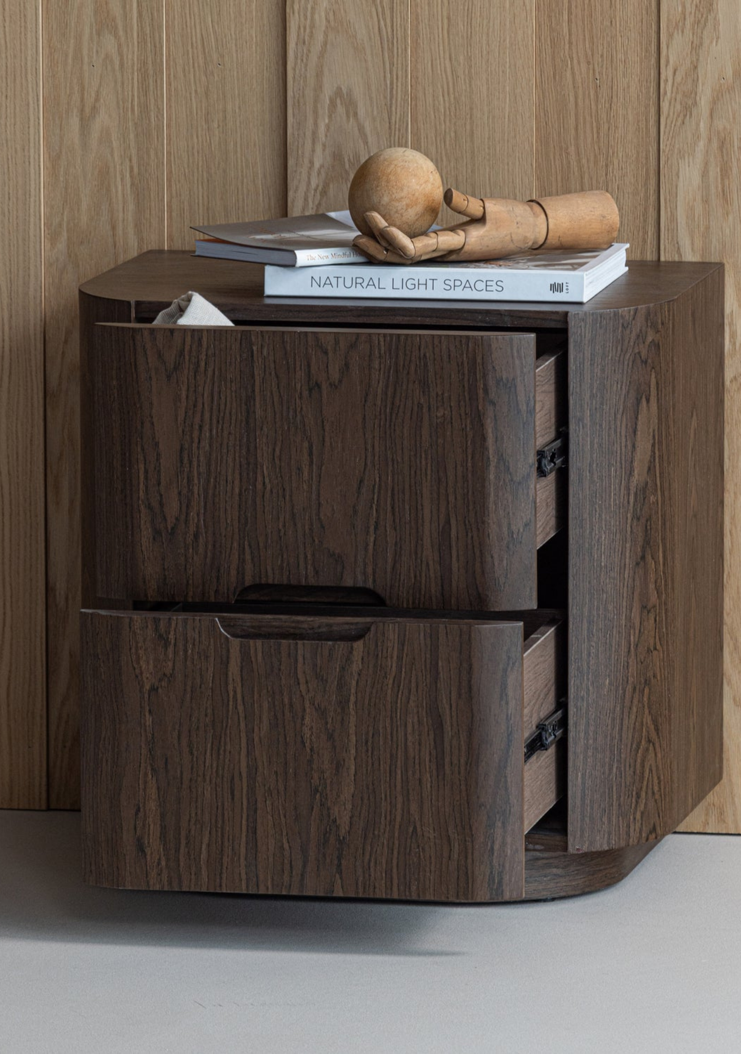 Arvi Nightstand – Brown Wood - Elara Maison