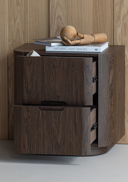 Arvi Nightstand – Brown Wood - Elara Maison