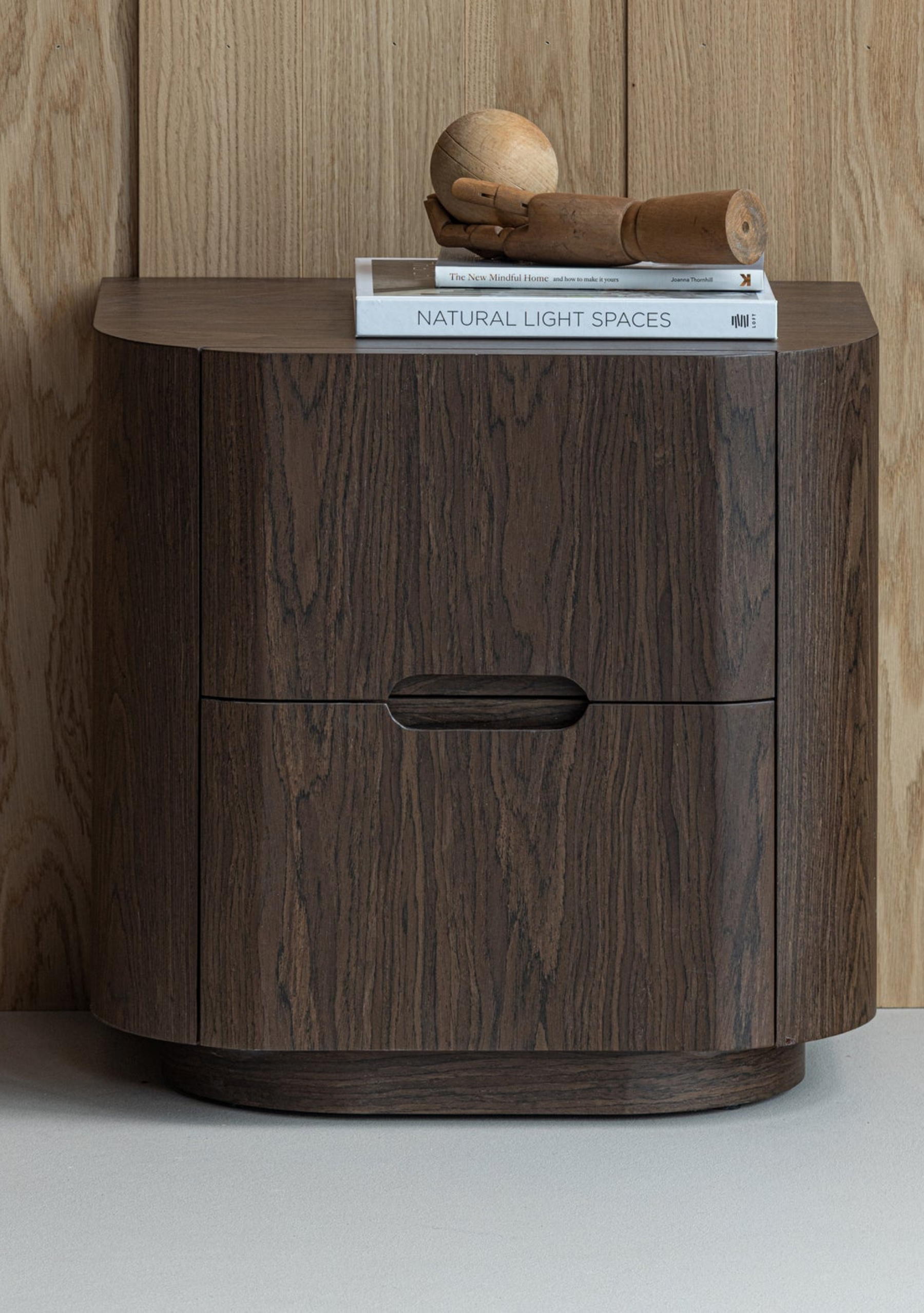 Arvi Nightstand – Brown Wood - Elara Maison