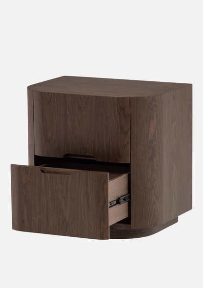 Arvi Nightstand – Brown Wood - Elara Maison