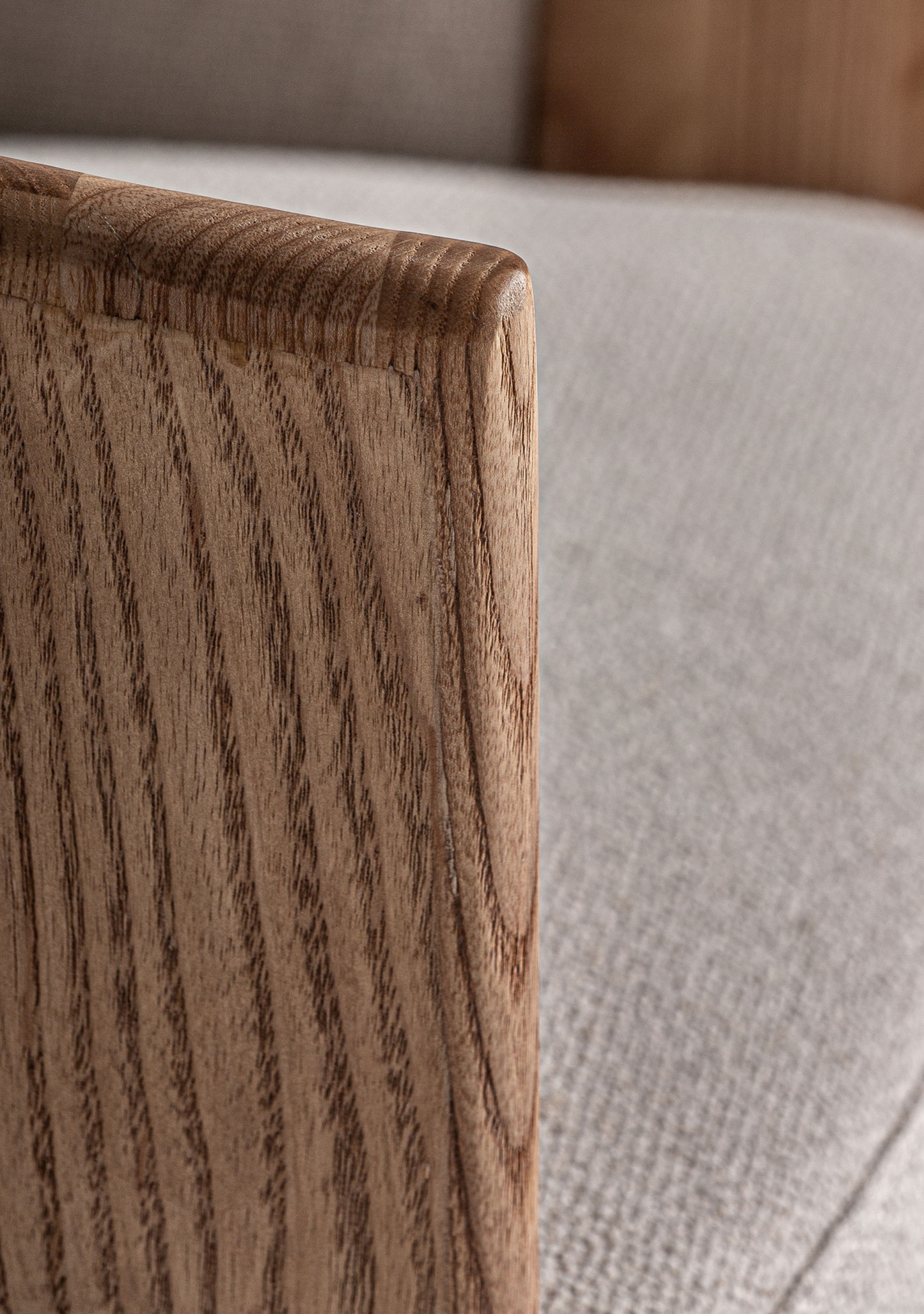 Nara Designer Oak Dining Chair with Leather & Stain-Resistant Upholstery