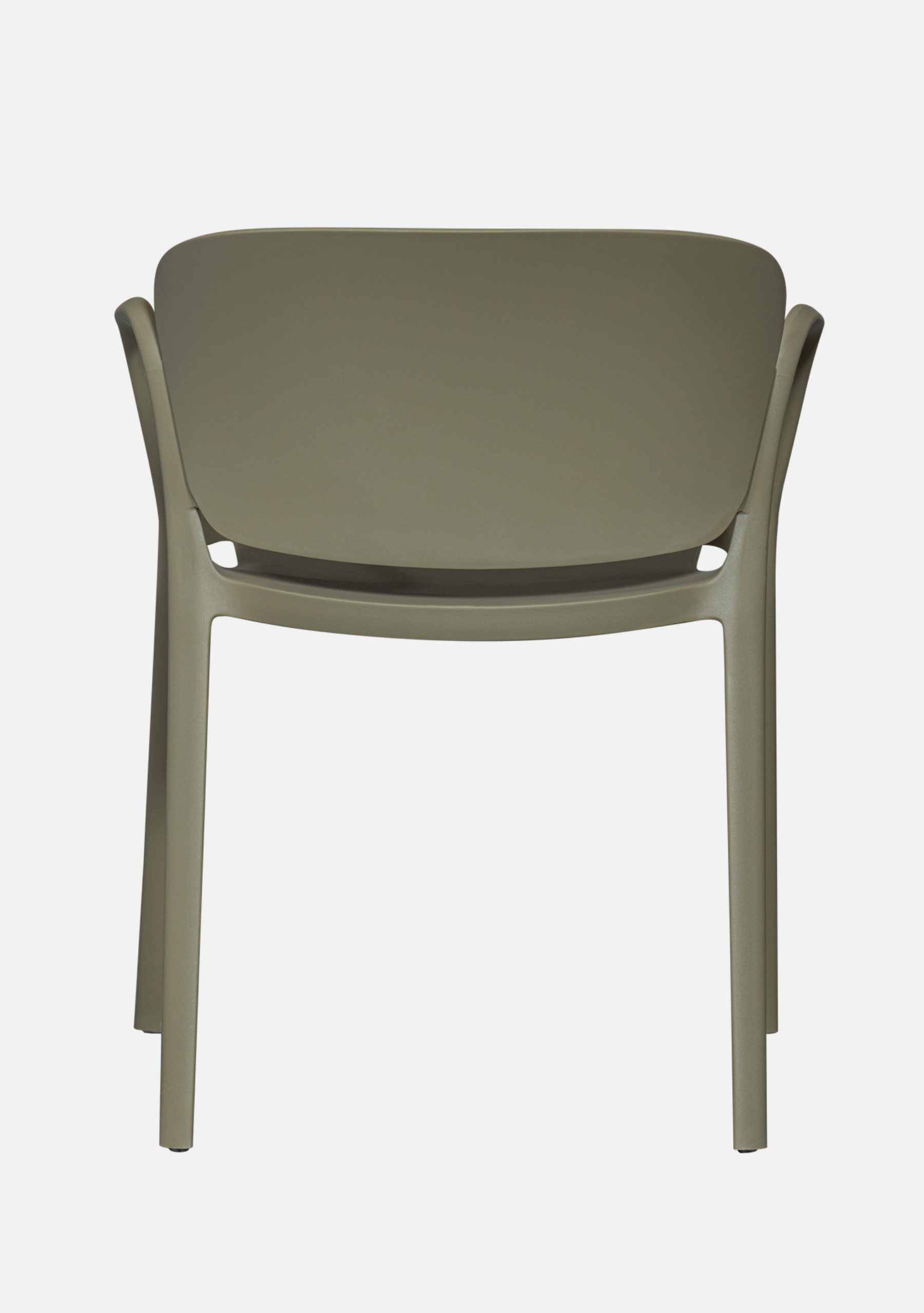 BENT GARDEN CHAIR PLASTIC GREEN Set - 2 - Elara Maison