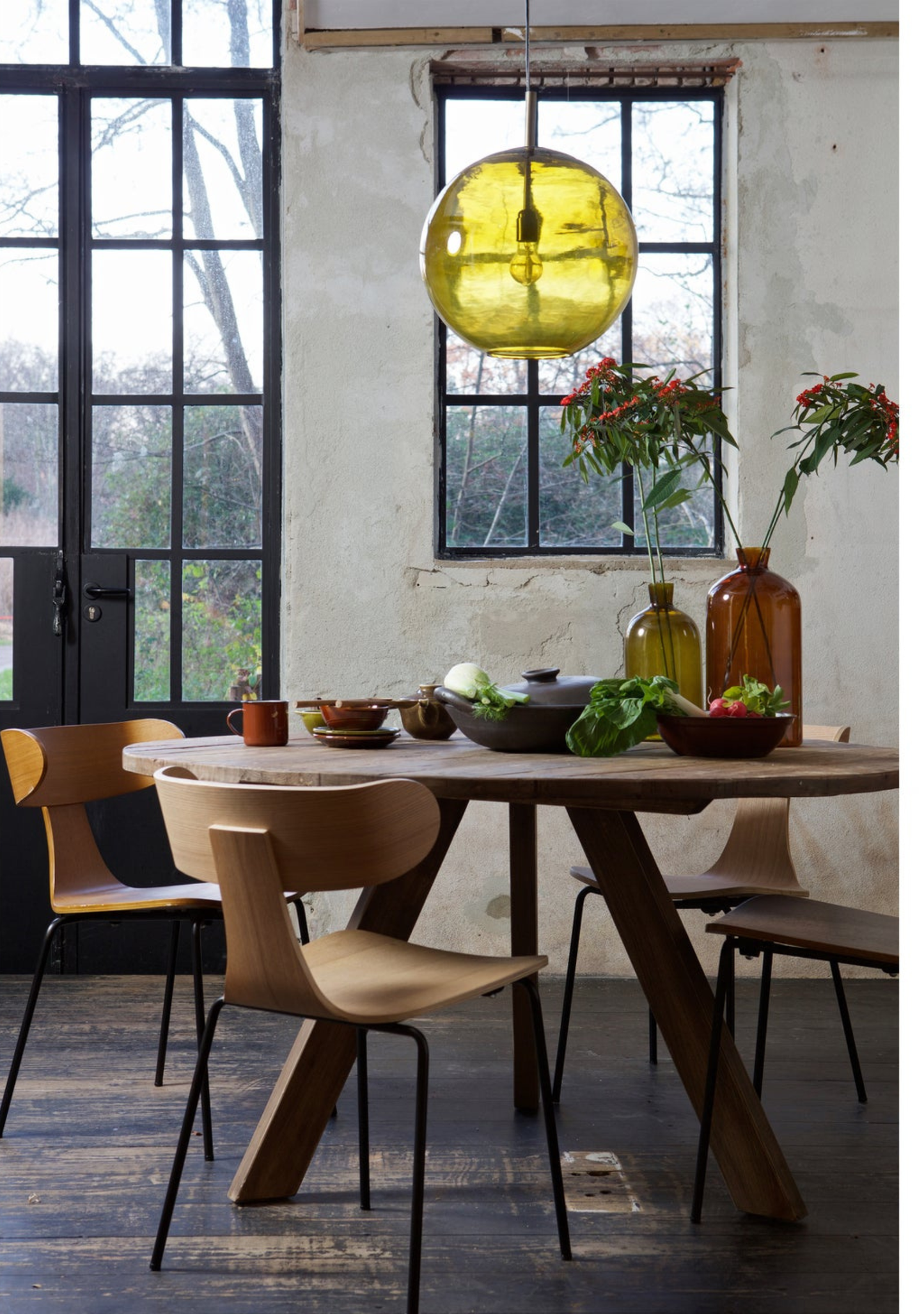 Form Wooden Chair – Brown Set of 2