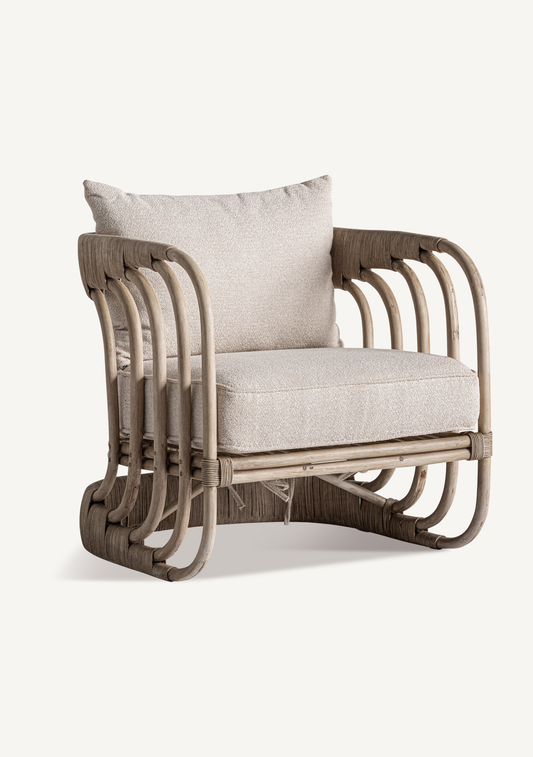 Douzains Rattan Armchair - Elara Maison
