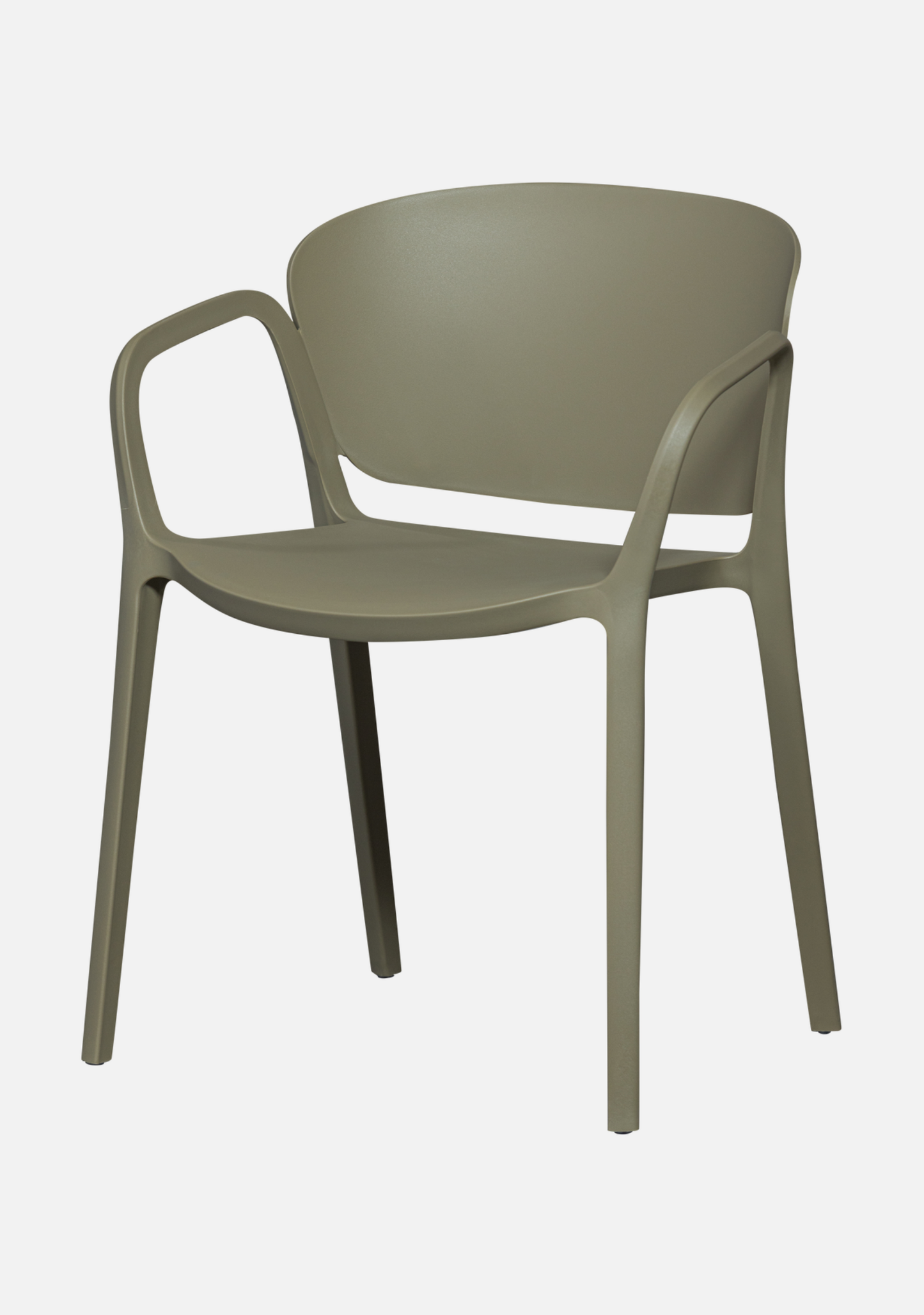 BENT GARDEN CHAIR PLASTIC GREEN Set - 2 - Elara Maison
