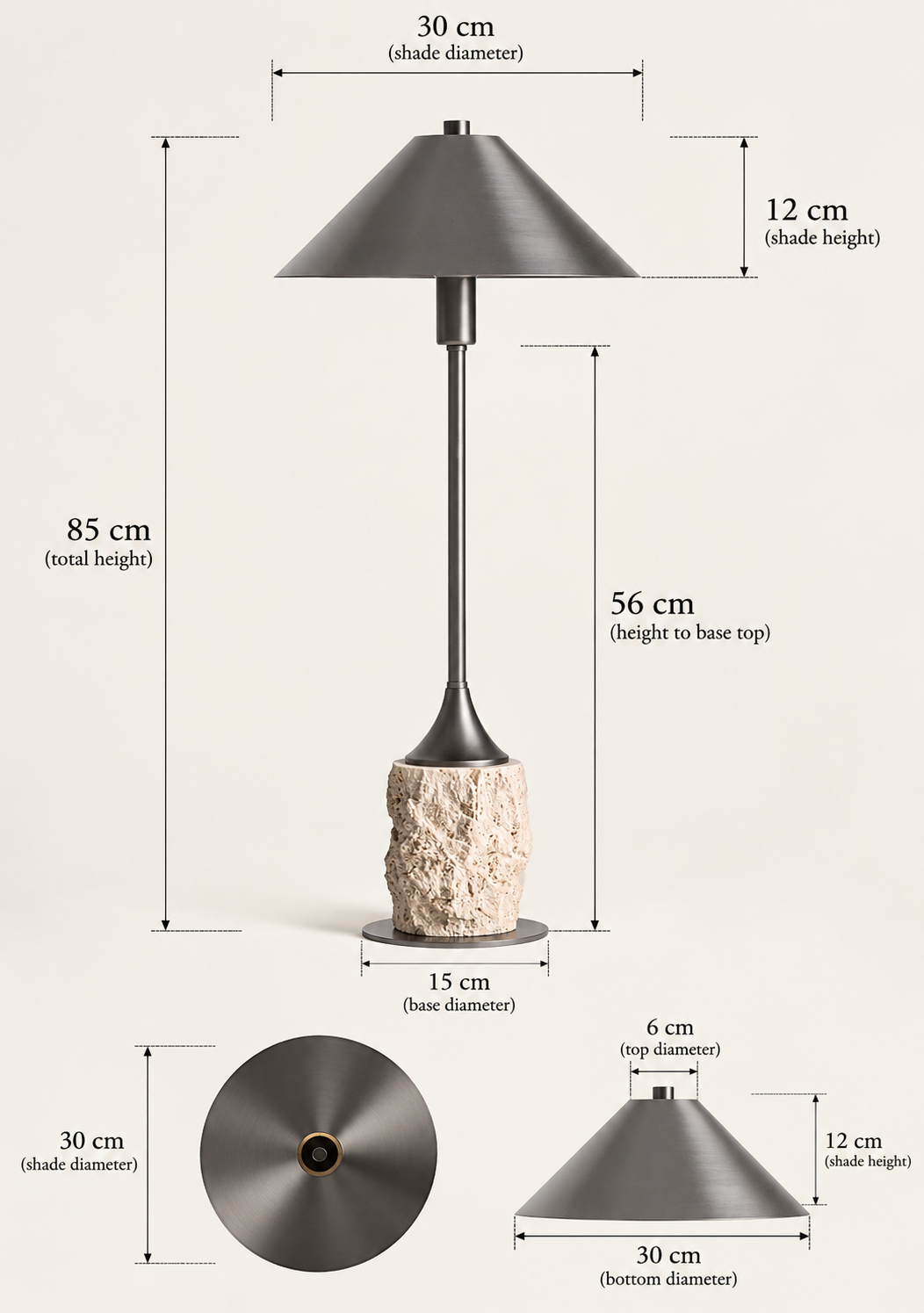 Frangy Marble Lamp