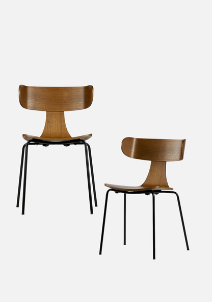 Form Wooden Chair – Brown Set of 2