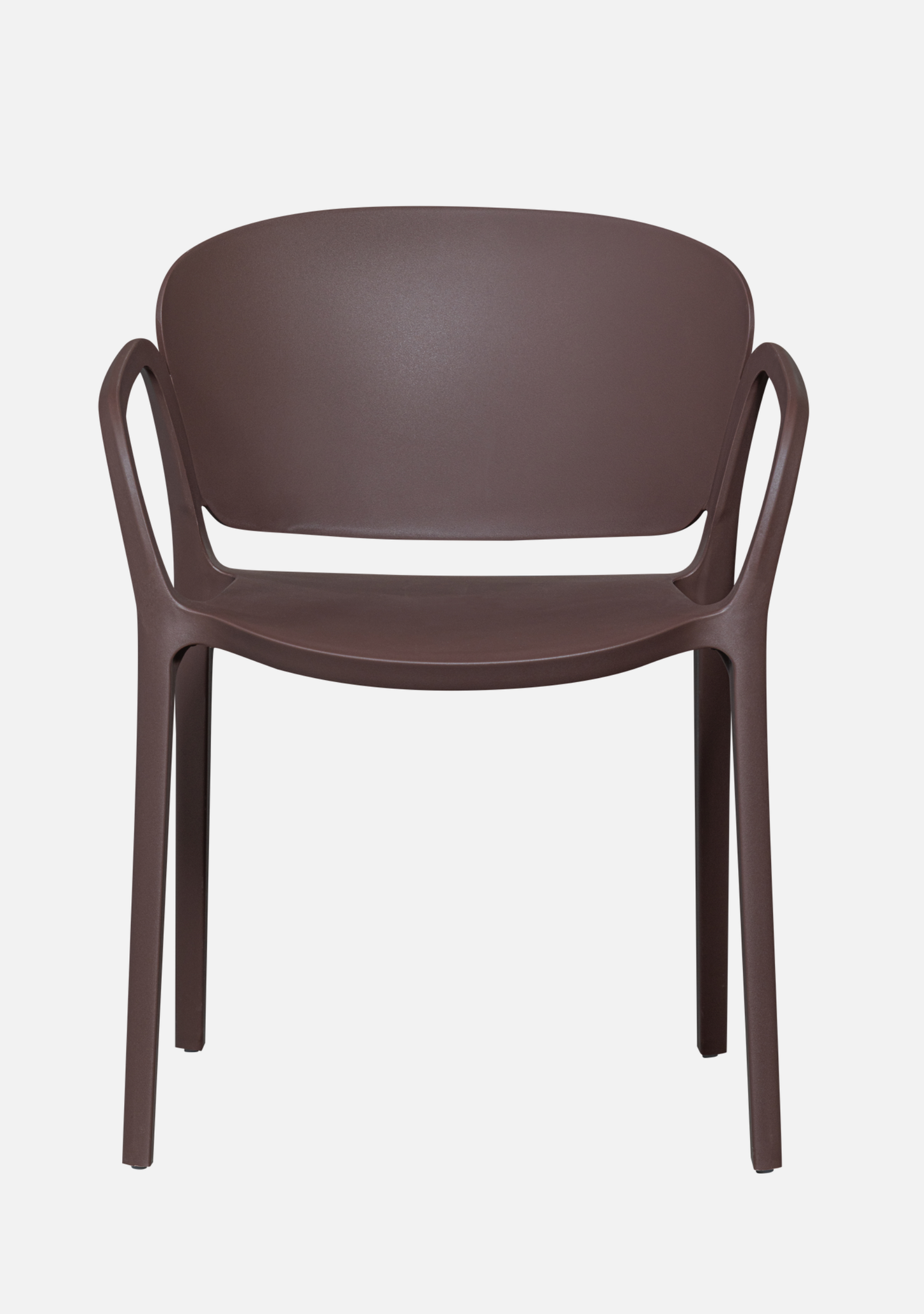 BENT GARDEN CHAIR PLASTIC PURPLE/BROWN - Elara Maison