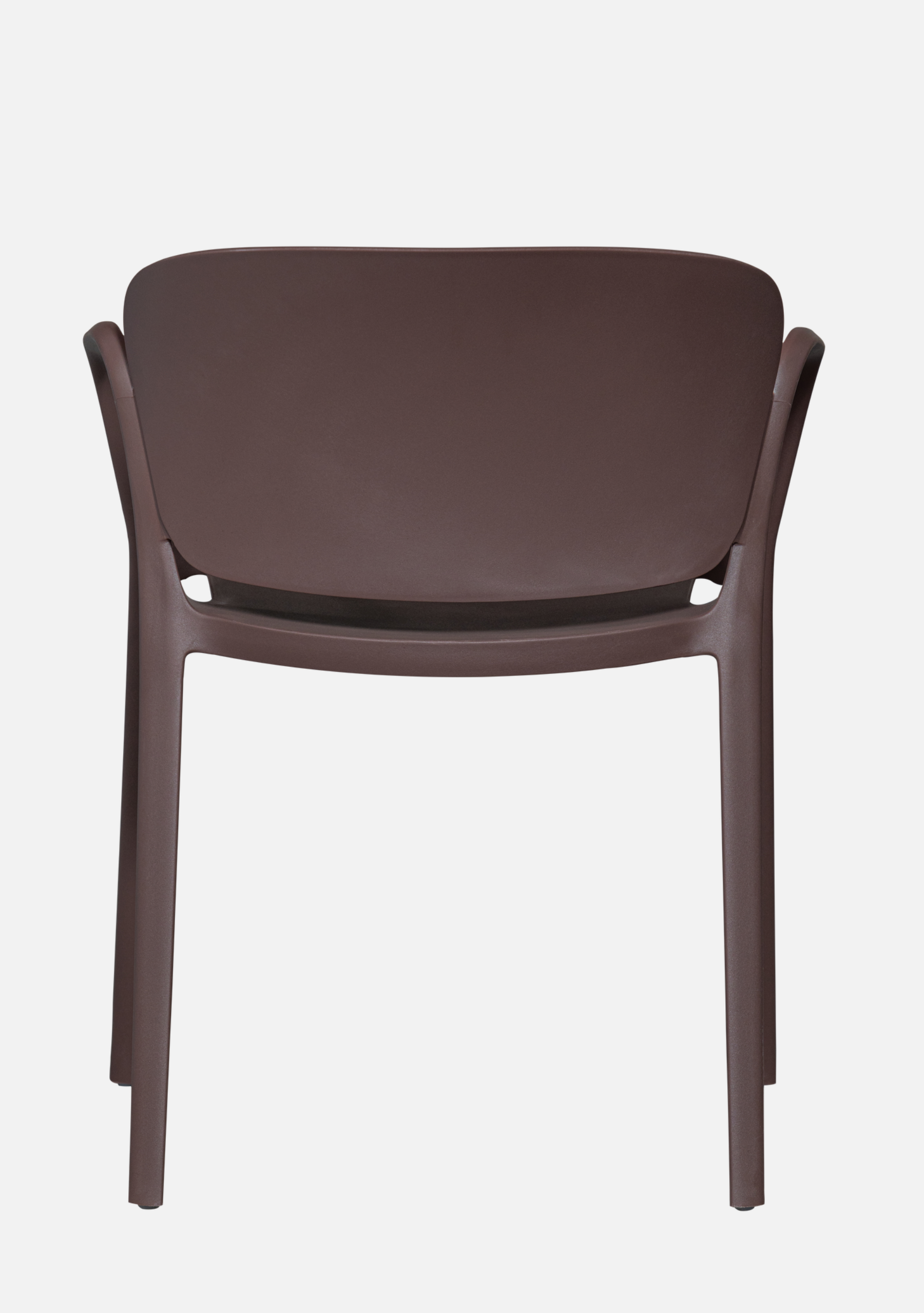 BENT GARDEN CHAIR PLASTIC PURPLE/BROWN - Elara Maison