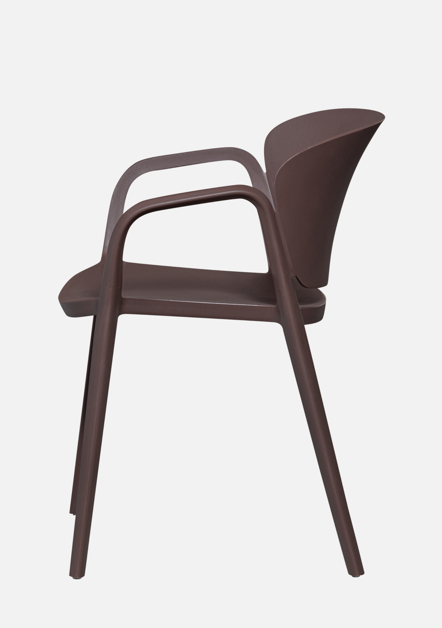 BENT GARDEN CHAIR PLASTIC PURPLE/BROWN - Elara Maison