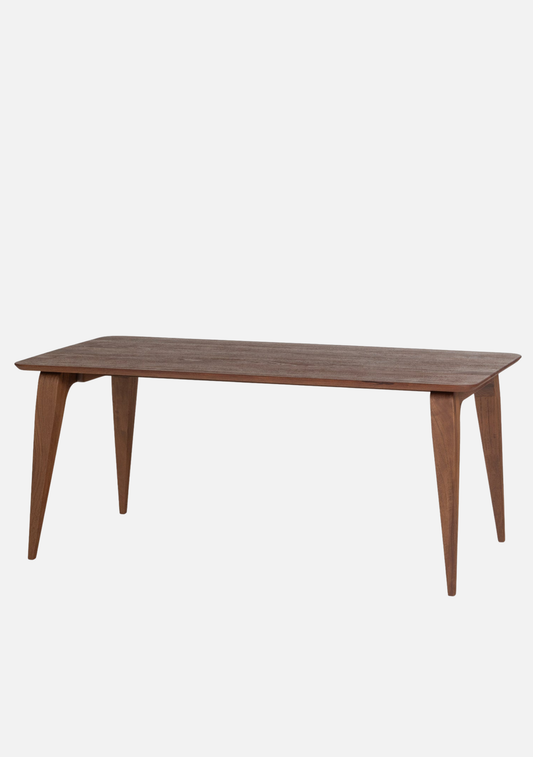 Rubo Dining Table – Brown Mango Wood - Elara Maison