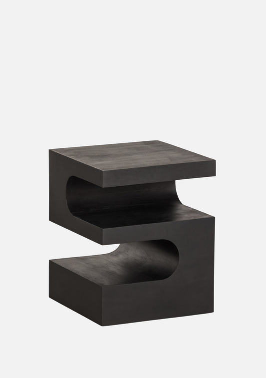 Toma Side Table – Black Mango Wood