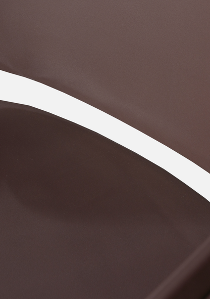 BENT GARDEN CHAIR PLASTIC PURPLE/BROWN - Elara Maison