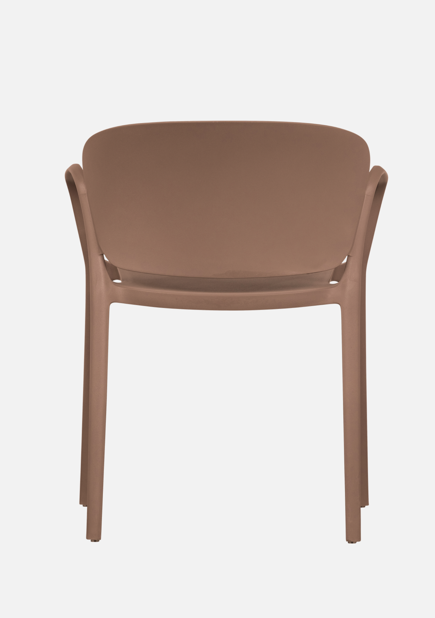 BENT GARDEN CHAIR PLASTIC SALMON PINK - Elara Maison