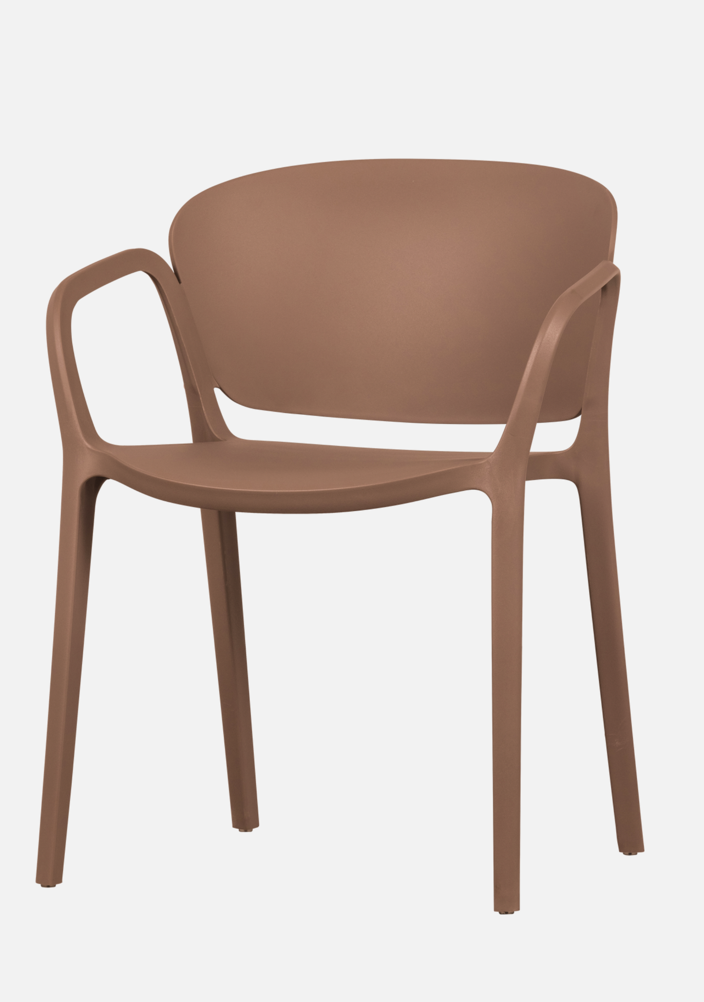 BENT GARDEN CHAIR PLASTIC SALMON PINK - Elara Maison