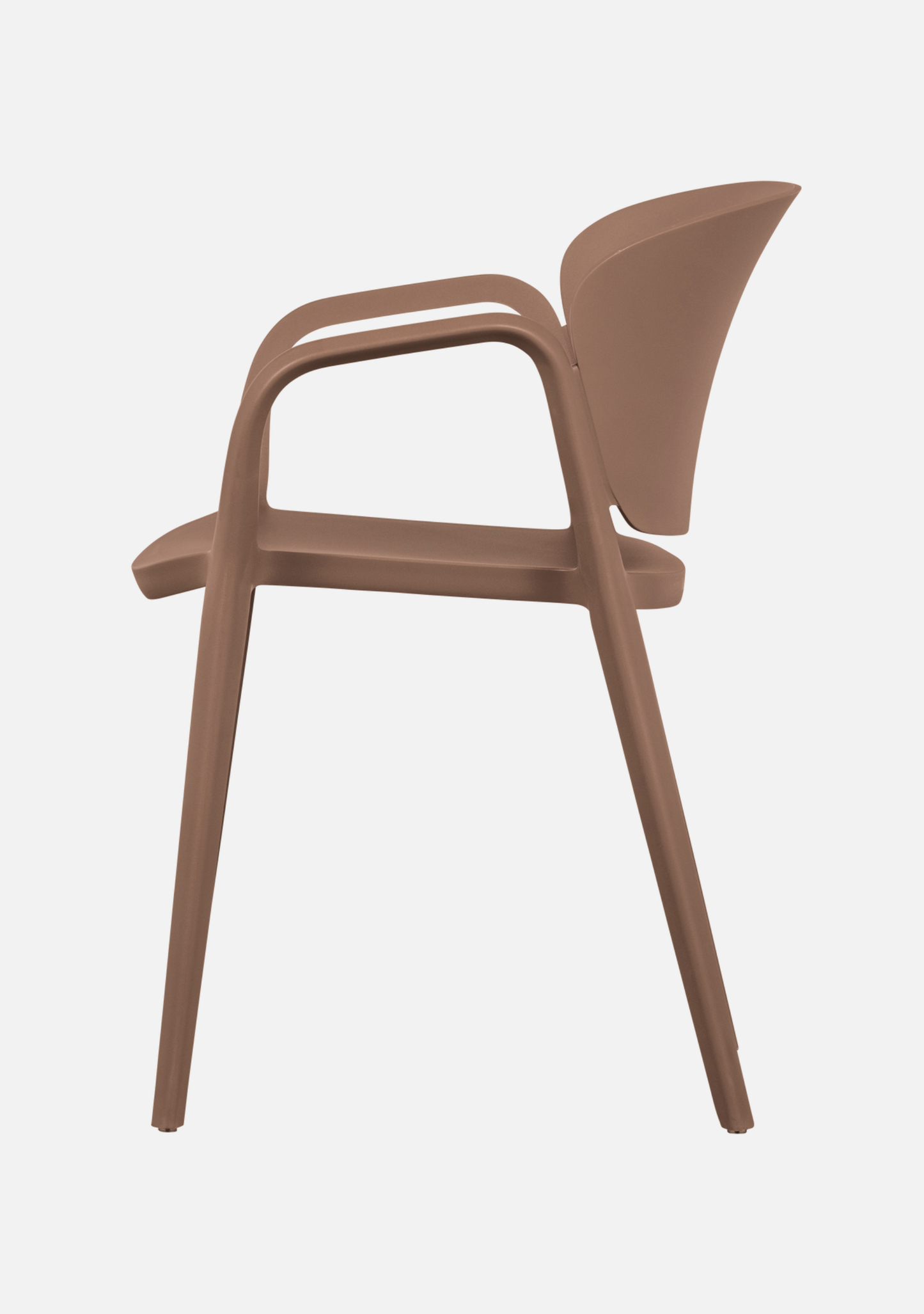 BENT GARDEN CHAIR PLASTIC SALMON PINK - Elara Maison