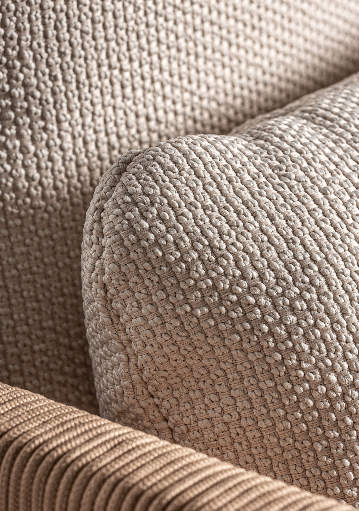 Trena Luxury Outdoor Lounge Armchair in Recycled Teak & Handwoven Rope