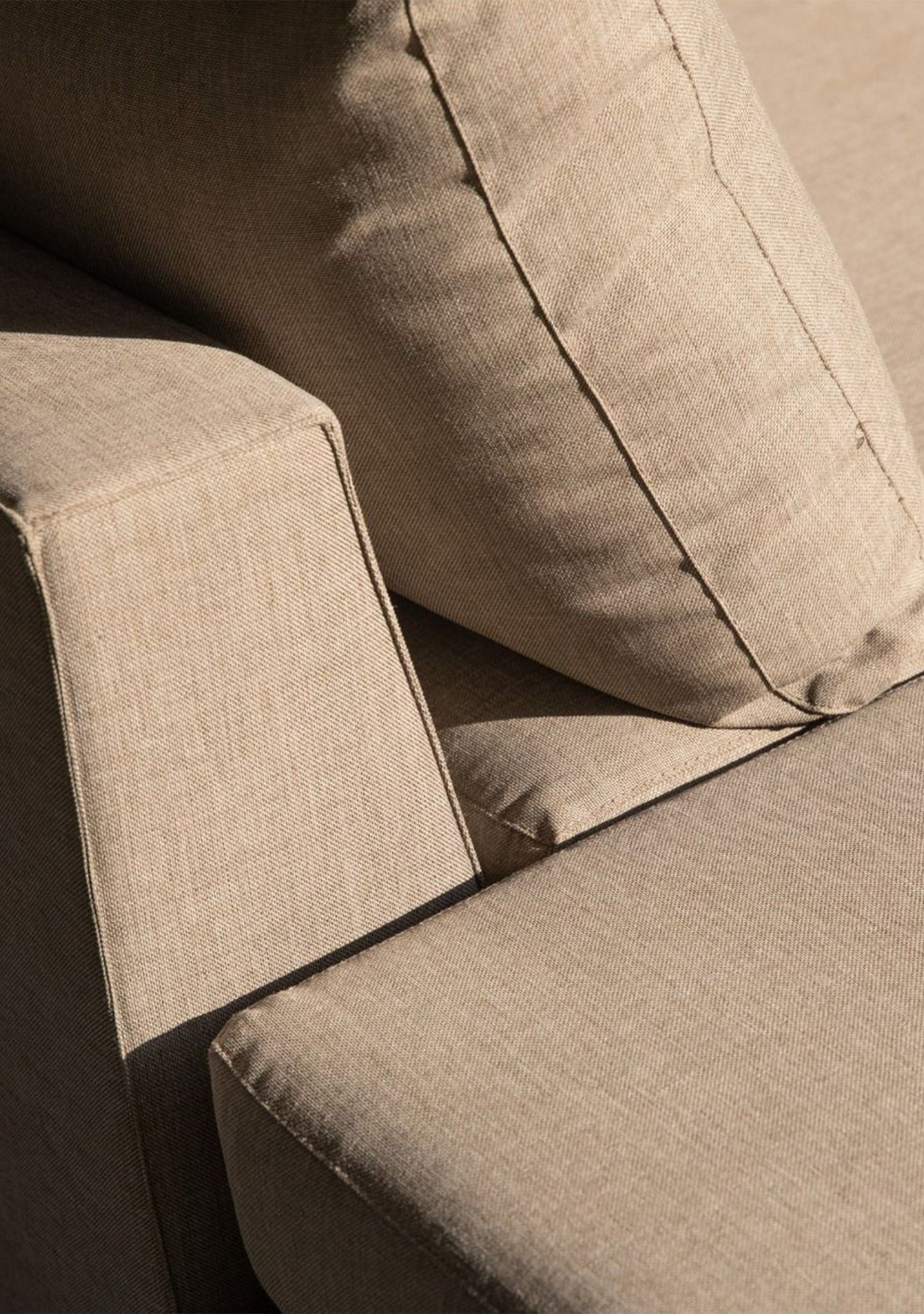 Sicilië Modular Outdoor Lounge – Left Configuration, Taupe - Elara Maison