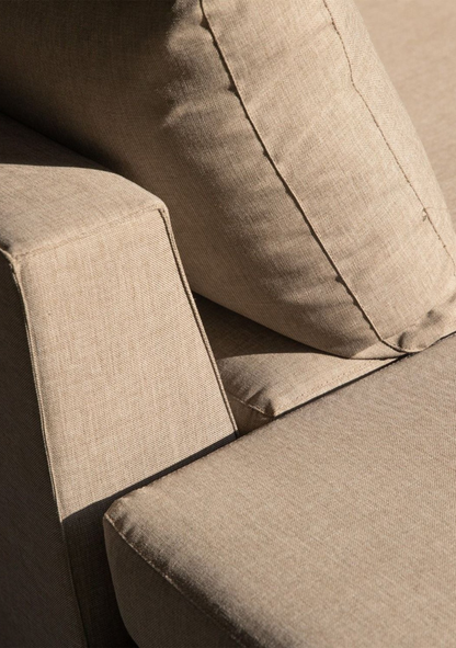 Sicilië Modular Outdoor Lounge – Left Configuration, Taupe - Elara Maison