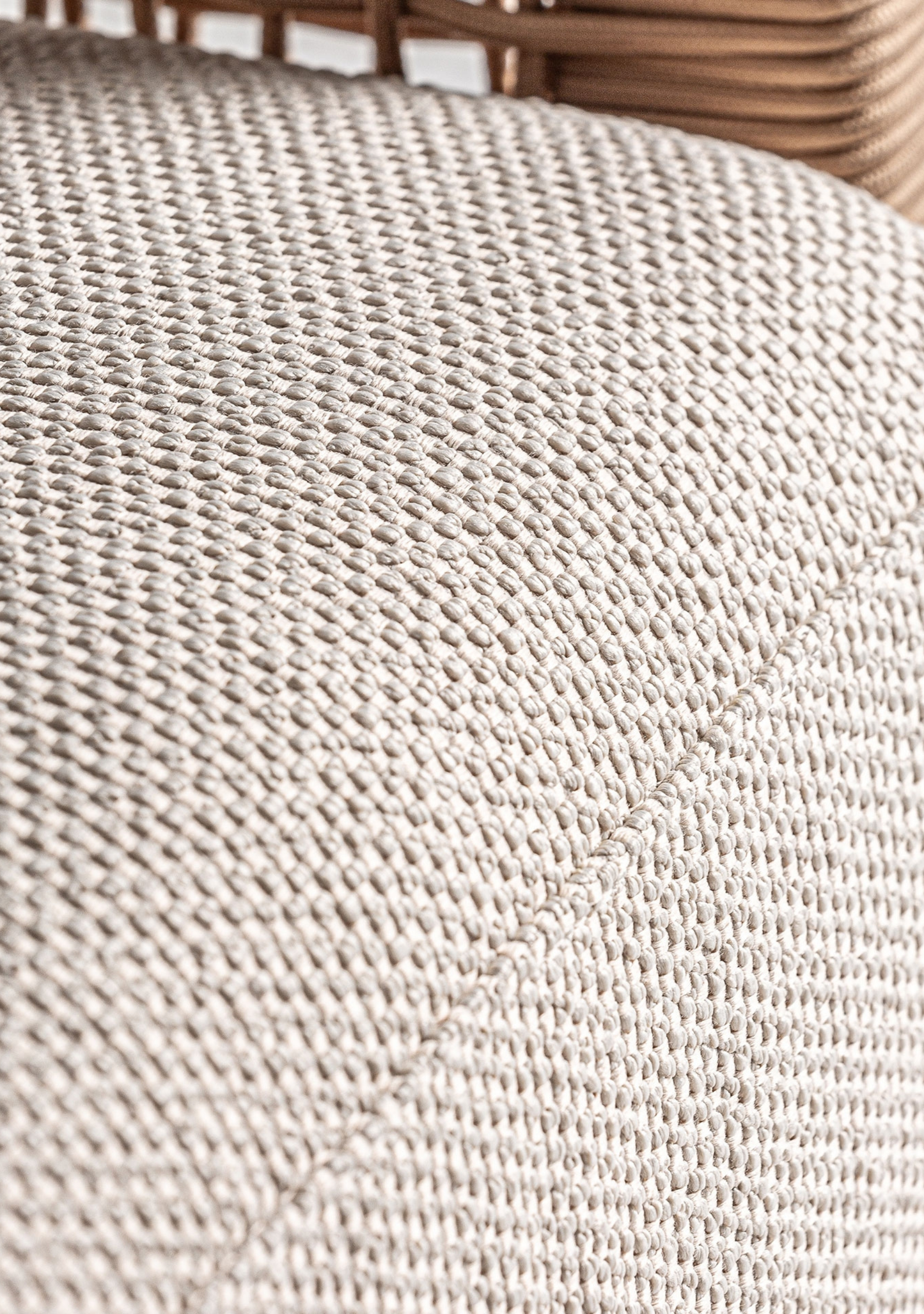 Trena Luxury Outdoor Lounge Armchair in Recycled Teak & Handwoven Rope