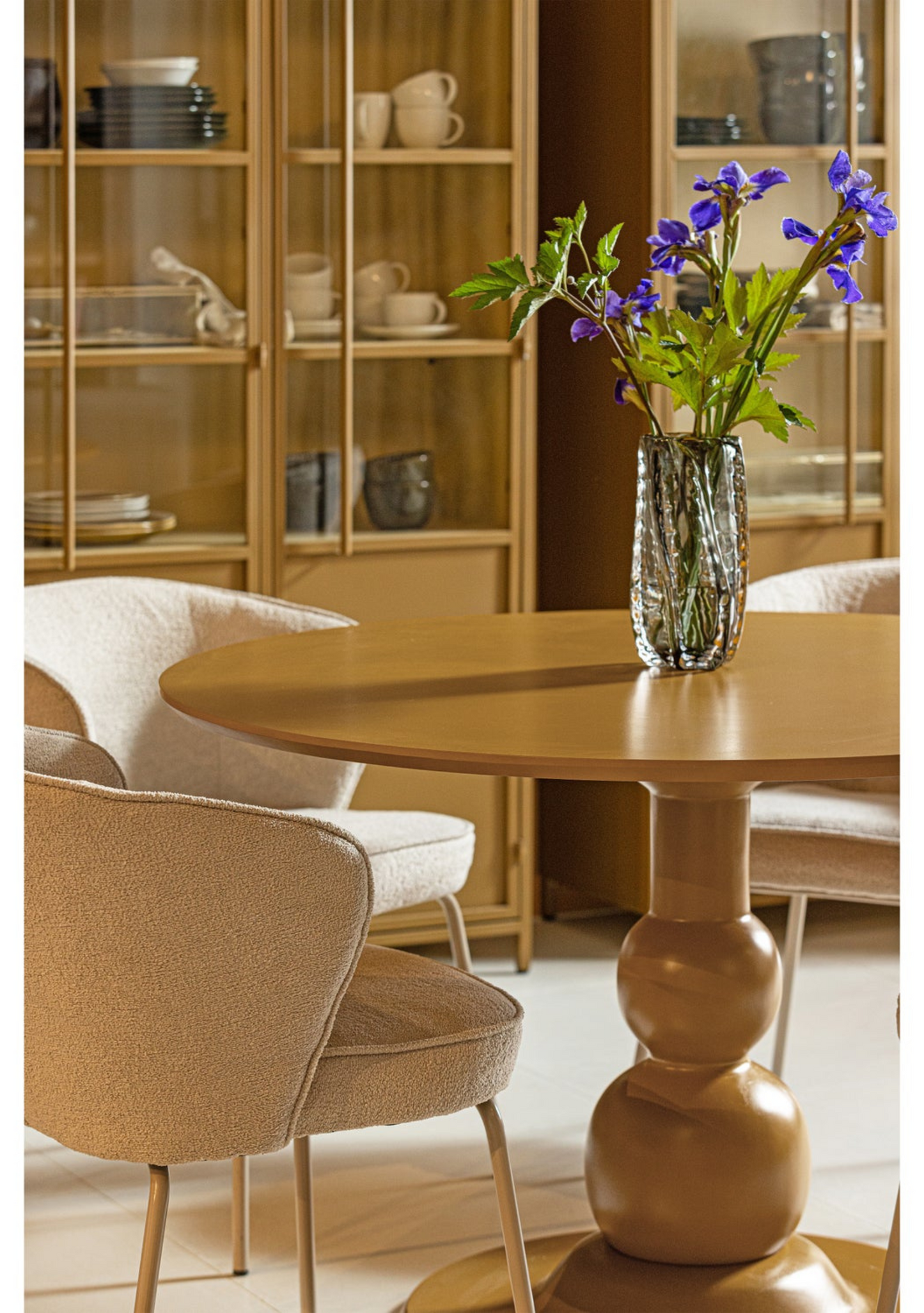 Blanco Esstisch – Honiggelbes Mangoholz Ø120 cm