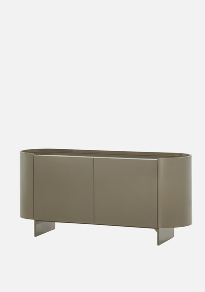 Liora TV Unit / Sideboard – High-Gloss Green FSC® - Elara Maison