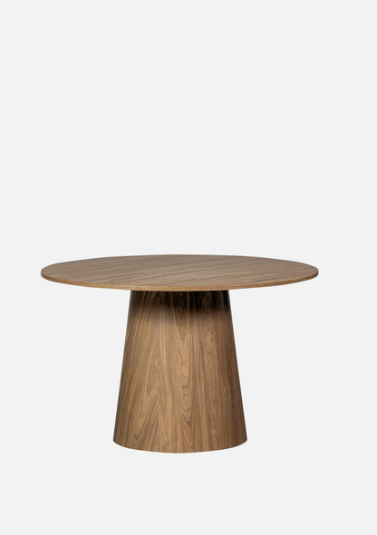Maan Dining Table – Walnut Ø120 cm