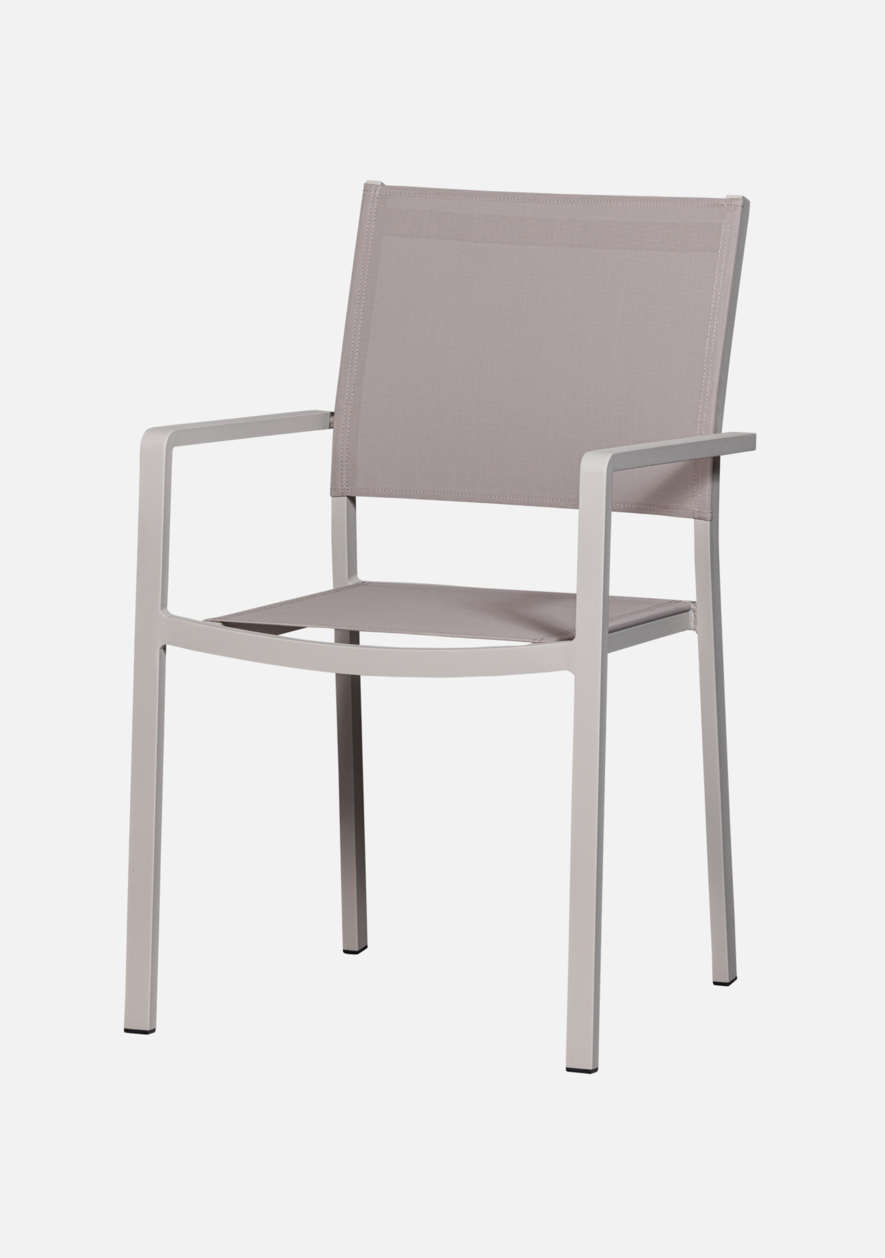 FOWL GARDEN CHAIR ALUMINIUM/TEXTILE SAND - Elara Maison