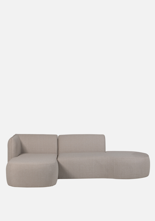 Chios Organic Outdoor Lounge – Left Configuration, Natural - Elara Maison