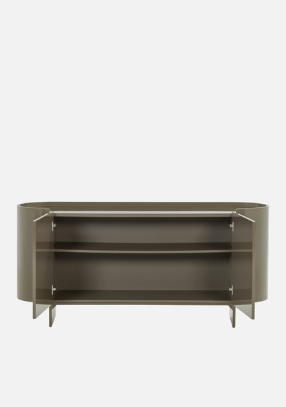 Liora TV Unit / Sideboard – High-Gloss Green FSC® - Elara Maison