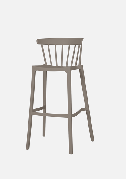 Bliss Barhocker – Taupe, 2er-Set