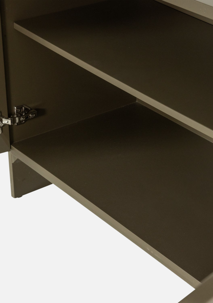 Liora TV Unit / Sideboard – High-Gloss Green FSC® - Elara Maison