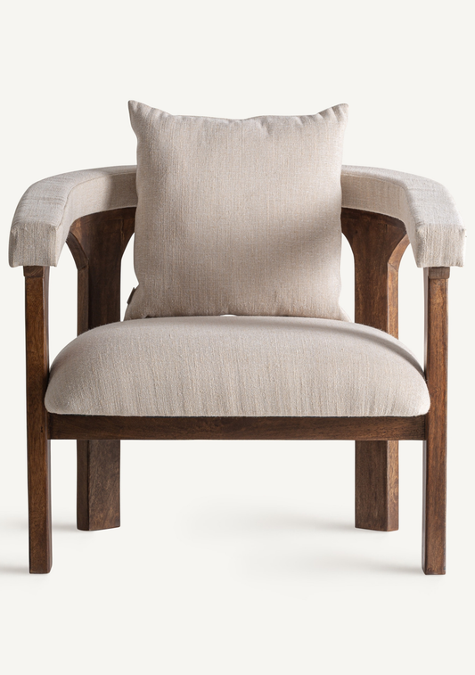 Racoud Lounge Armchair – Beige Brown
