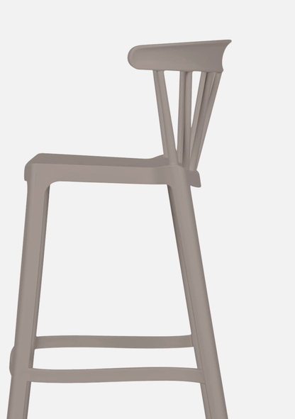 Bliss Barhocker – Taupe, 2er-Set