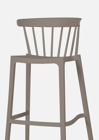 Bliss Barhocker – Taupe, 2er-Set