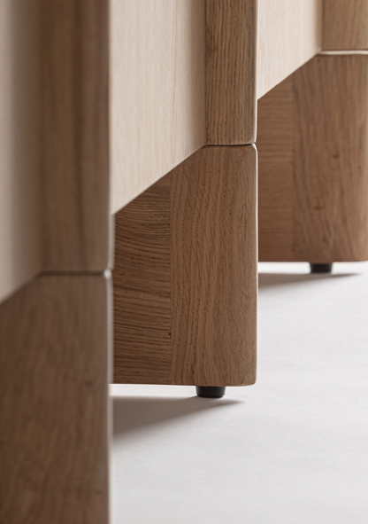 Nara Oak & Marble Sideboard - Elara Maison