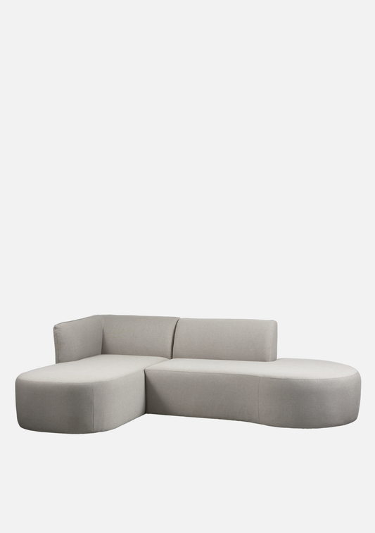 Chios Organic Outdoor Lounge – Left Configuration, Sand - Elara Maison