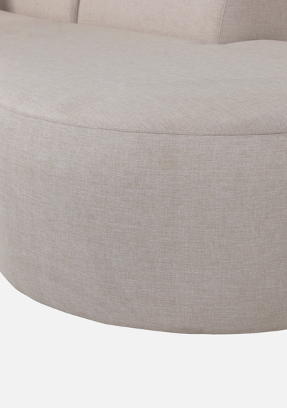 Chios Organic Outdoor Lounge – Left Configuration, Natural - Elara Maison