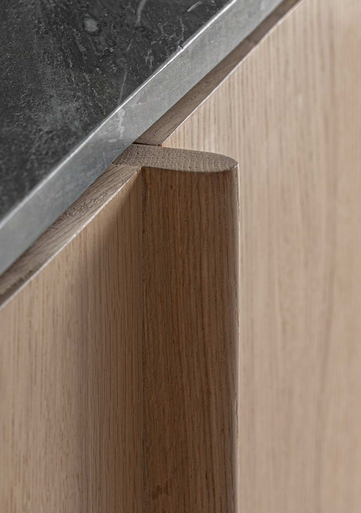 Nara Oak & Marble Sideboard - Elara Maison