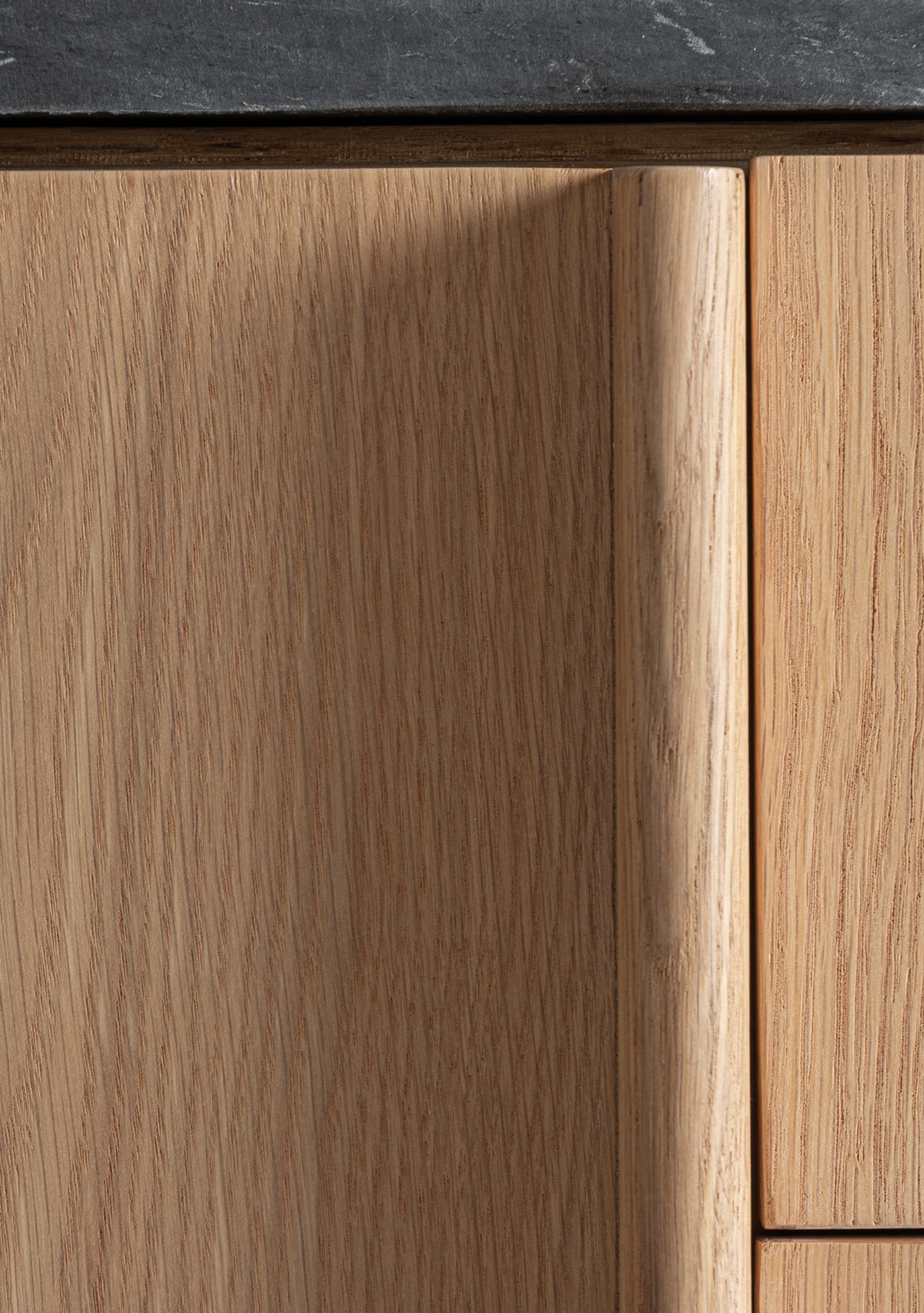 Nara Oak & Marble Sideboard - Elara Maison