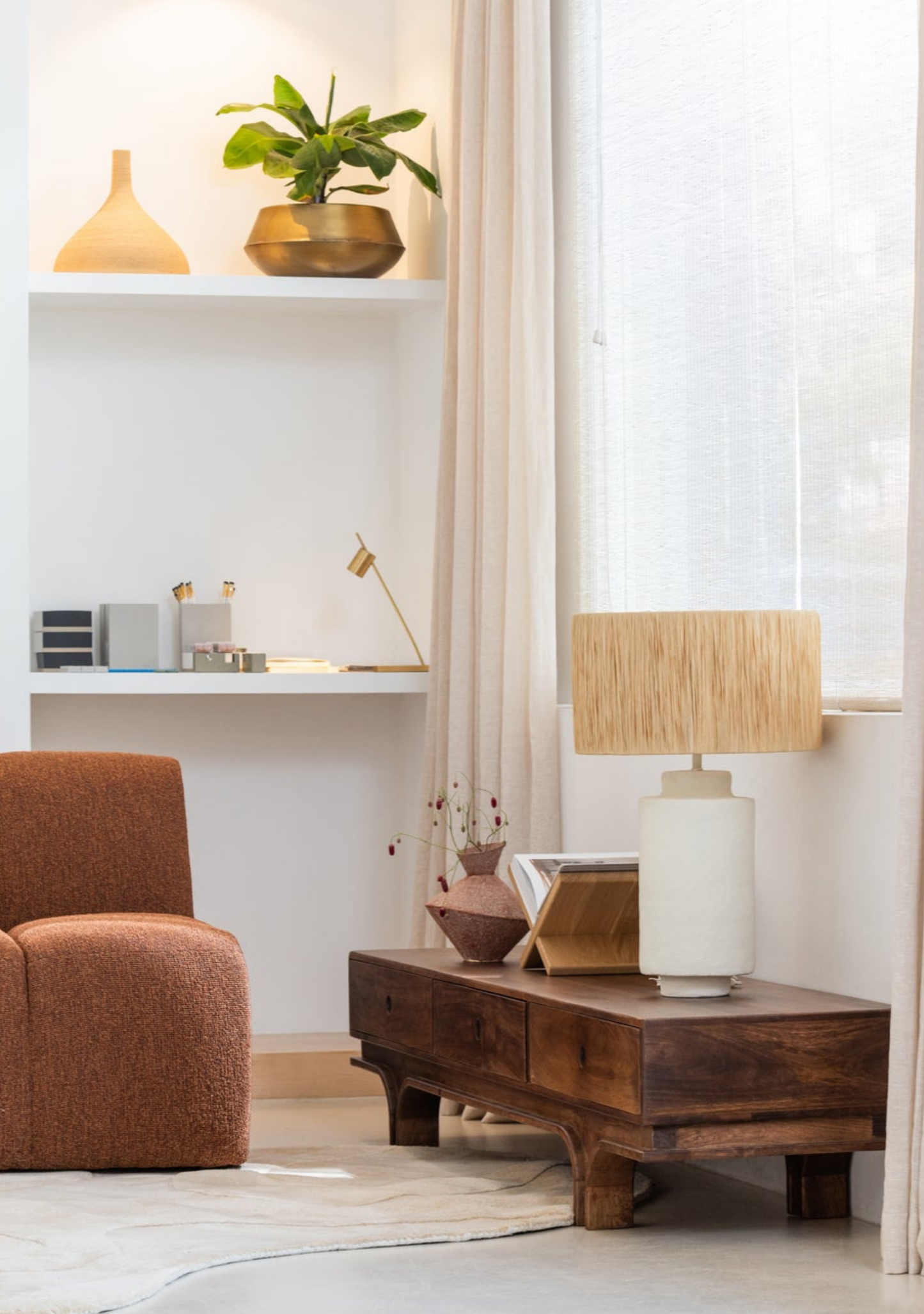 Staes TV Unit – Walnut Mango Wood