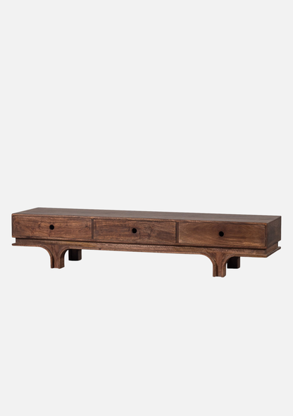 Staes TV Unit – Walnut Mango Wood