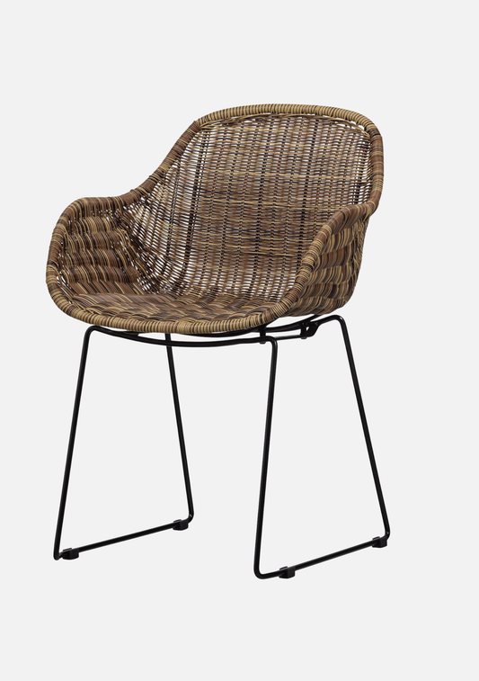 WILLOW GARDEN CHAIR NATURAL Set - 2 - Elara Maison