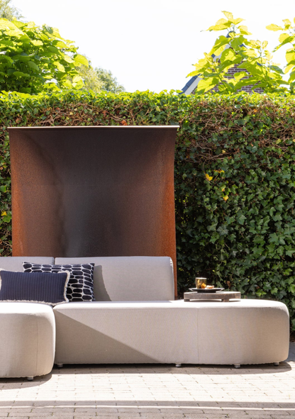 Chios Organic Outdoor Lounge – Left Configuration, Sand - Elara Maison