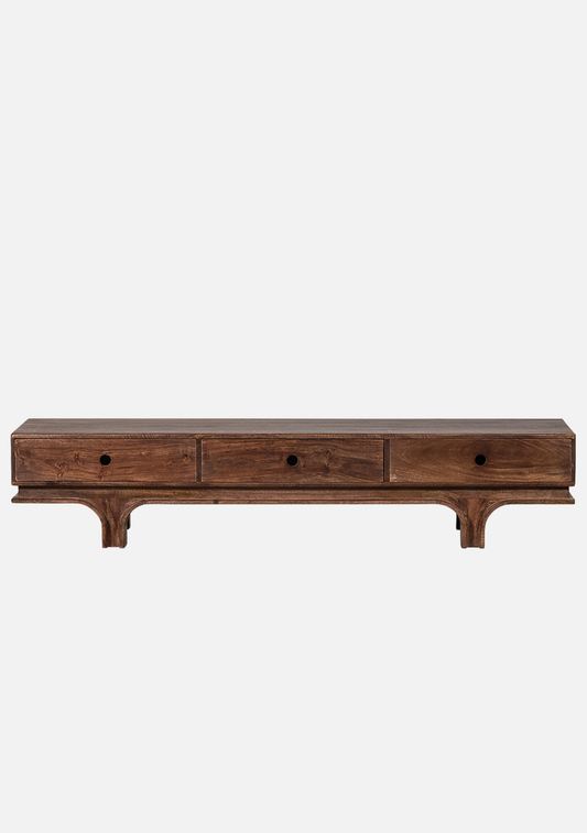 Staes TV Unit – Walnut Mango Wood