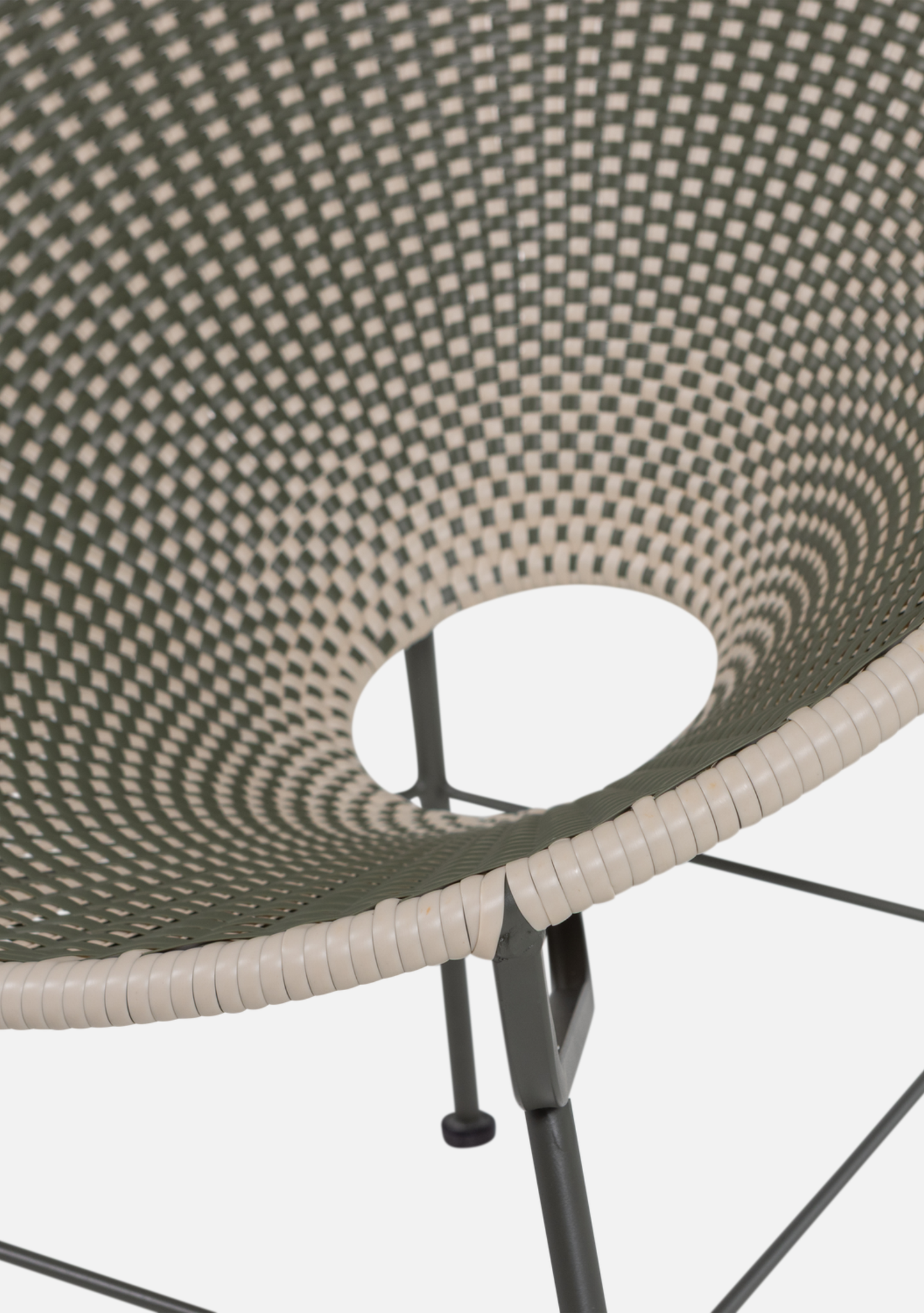 Kazoun Outdoor Lounge Chair – Wicker Green - Elara Maison