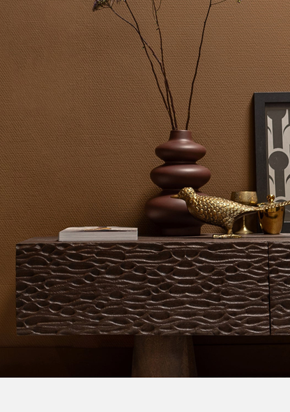 Crumble TV Unit – Walnut Mango Wood