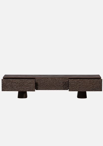 Crumble TV Unit – Walnut Mango Wood